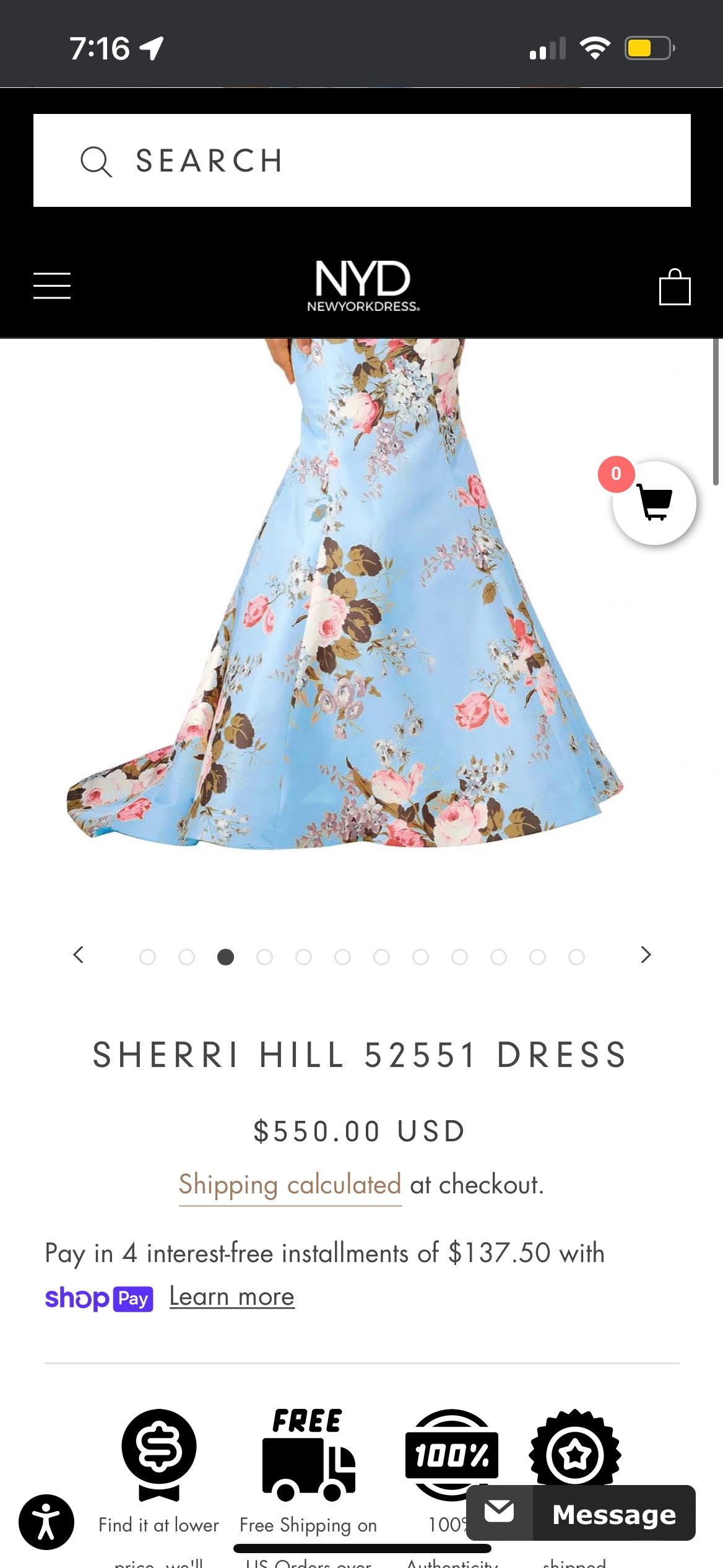 Sherri Hill Size 8 Bridesmaid Strapless Satin Light Blue Mermaid Dress on Queenly