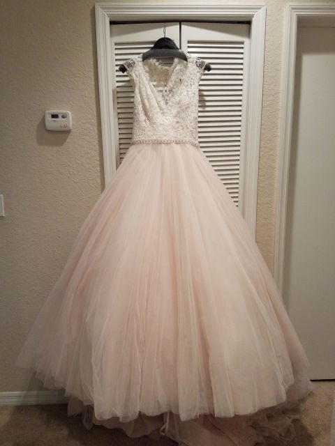 Allure Bridal Size 12 Lace Multicolor Ball Gown on Queenly