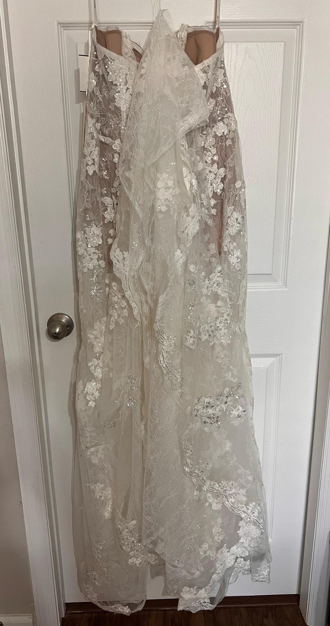 David's Bridal Size 14 White Floor Length Maxi on Queenly