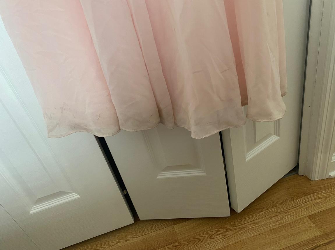 Belosie Size 4 Bridesmaid Light Pink Floor Length Maxi on Queenly