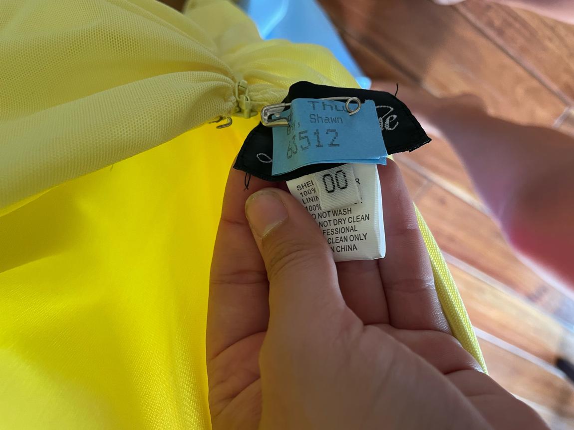 Size 00 Yellow Mermaid Dress on Queenly