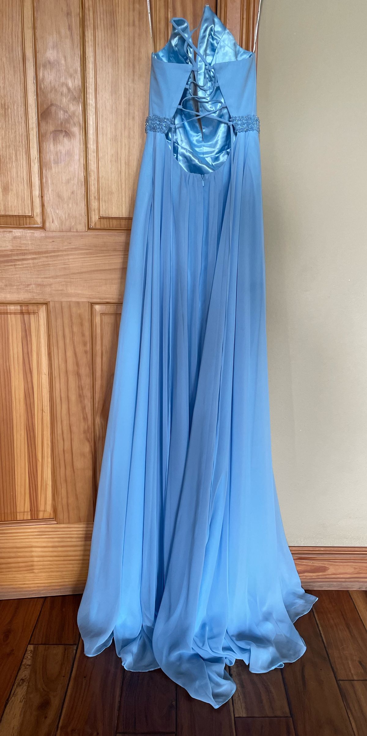 Faviana Size 2 Bridesmaid Light Blue Ball Gown on Queenly