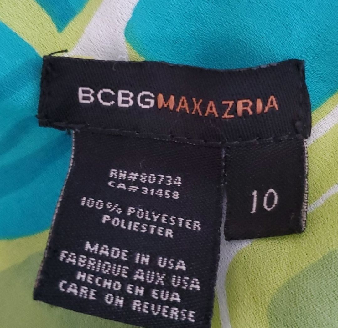 BCBGMaxAzria Size 10 Green Floor Length Maxi on Queenly