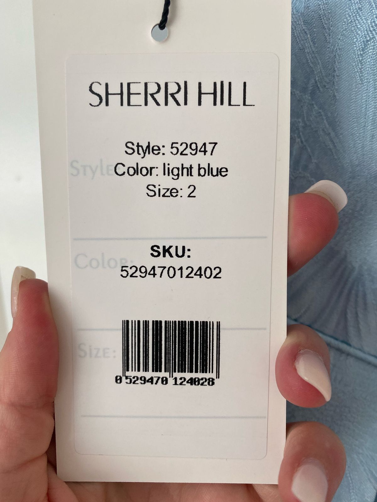 Sherri Hill Size 2 Light Blue Cocktail Dress on Queenly
