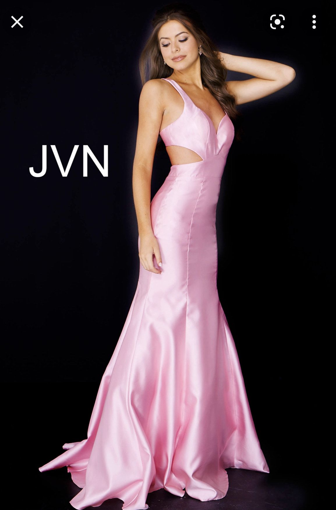 Jovani Size 00 Bridesmaid Plunge Light Pink Mermaid Dress on Queenly