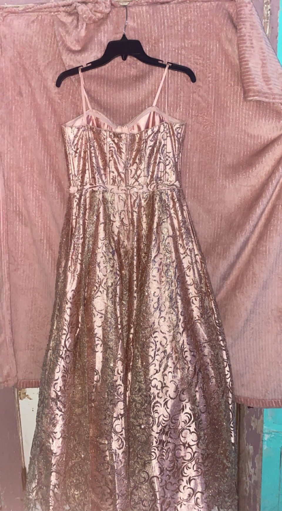 Size 6 Nude Dress With Train on Queenly