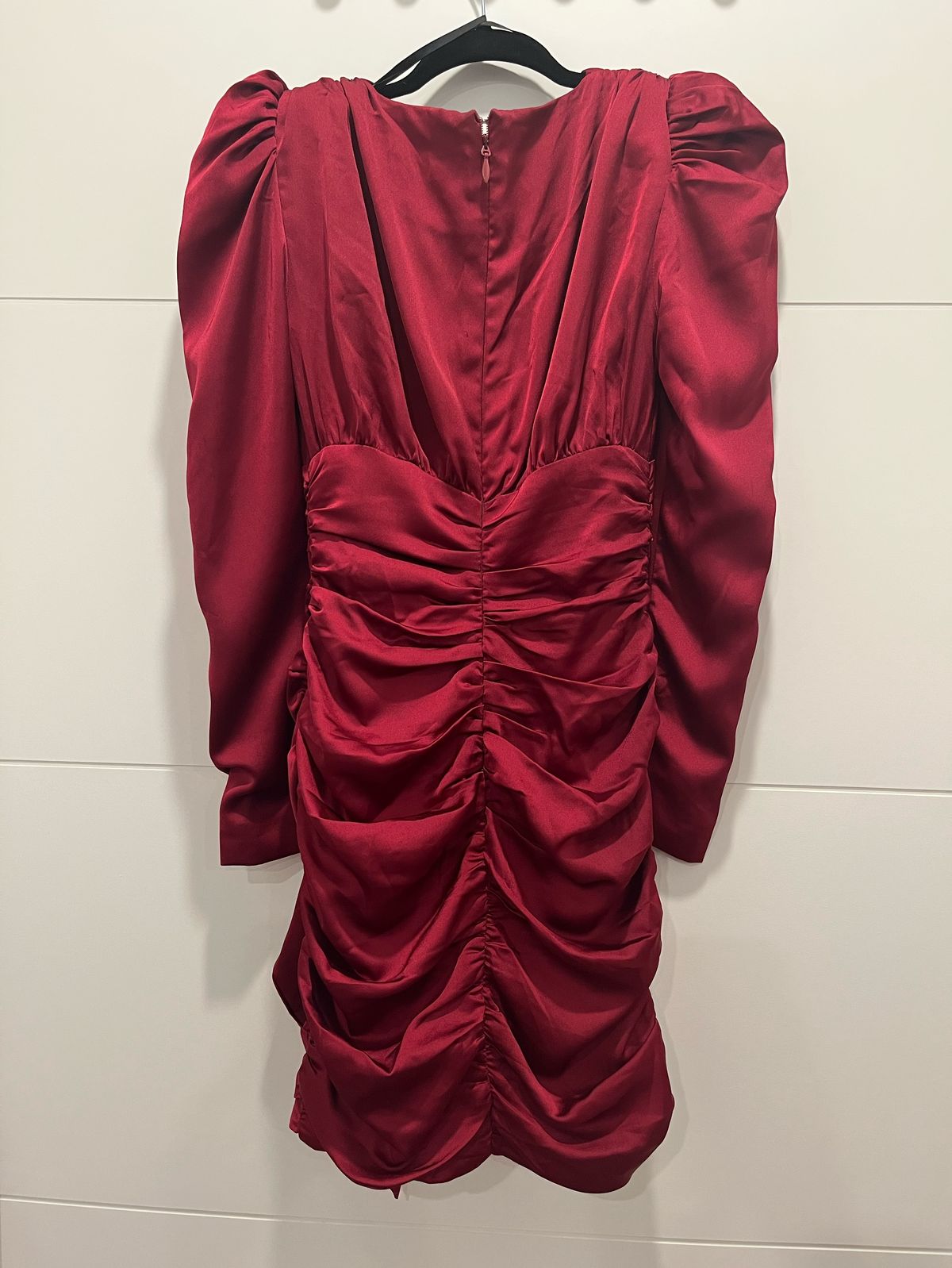 Lavish Alice Size 4 Pageant Satin Burgundy Red Cocktail Dress on Queenly