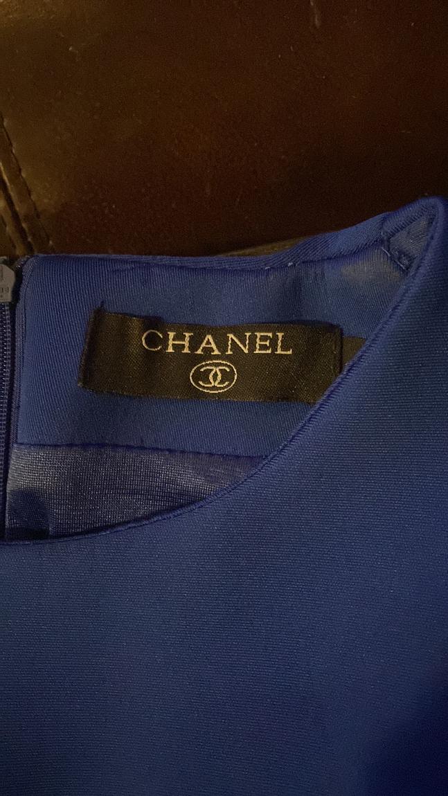 Chanel Size 0 Pageant Royal Blue Cocktail Dress on Queenly