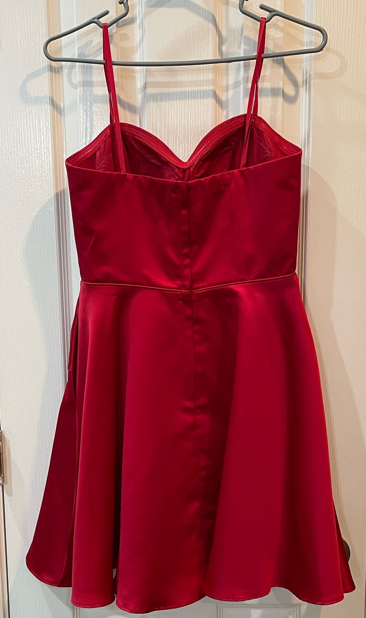 Blondie Nites Girls Size 3 Prom Strapless Red Cocktail Dress on Queenly