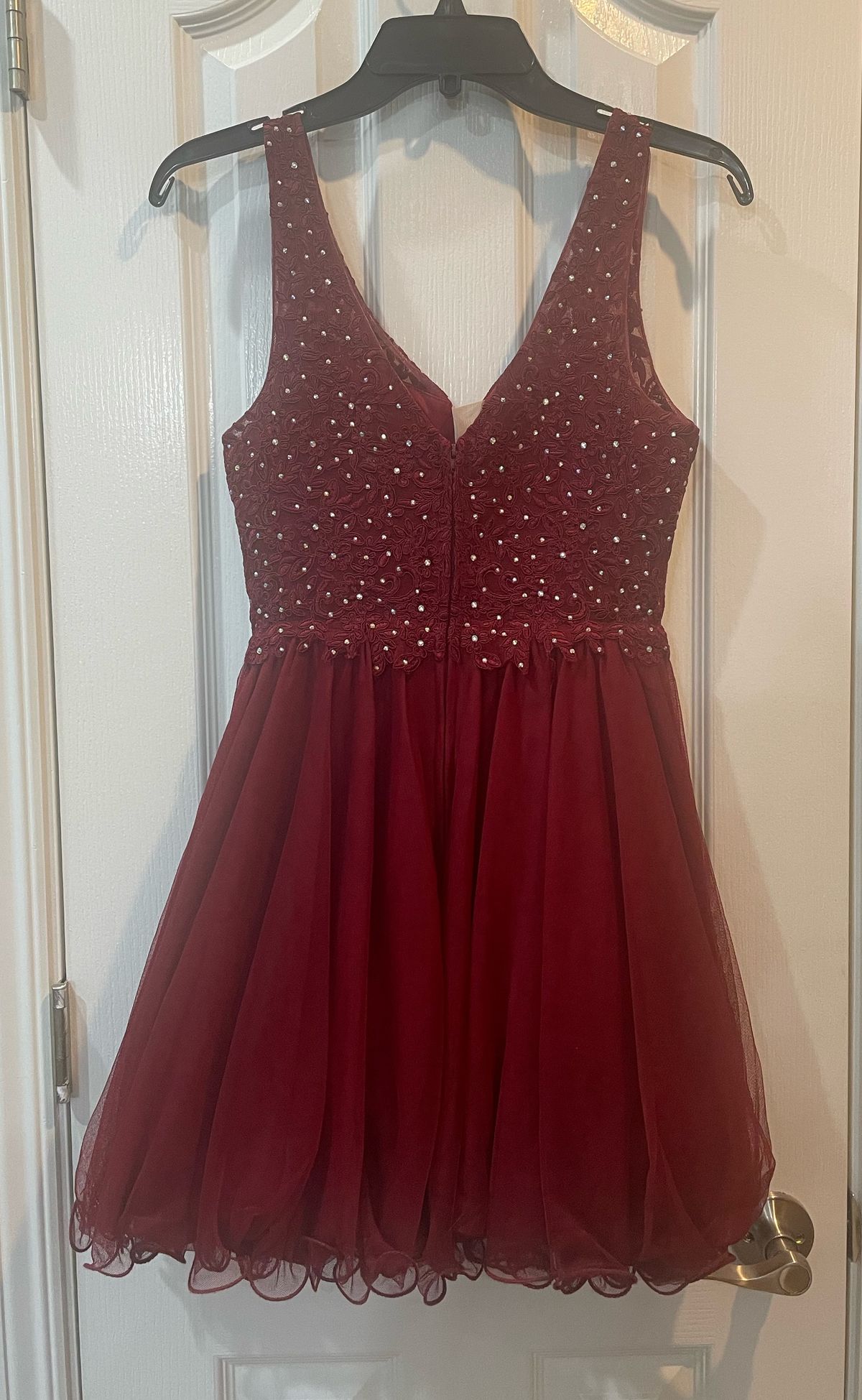 Jodi Kristopher Girls Size 3 Prom Red Cocktail Dress on Queenly