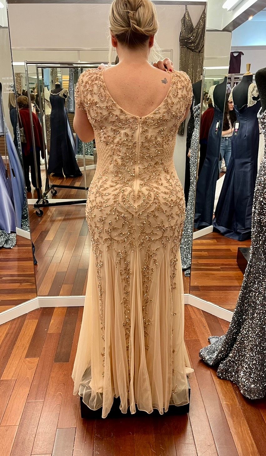 Primavera Size 12 Prom Rose Gold Floor Length Maxi on Queenly