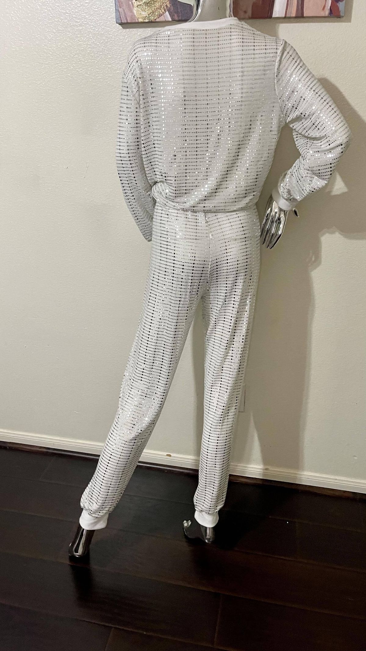 Size 14 White Formal Jumpsuit on Queenly