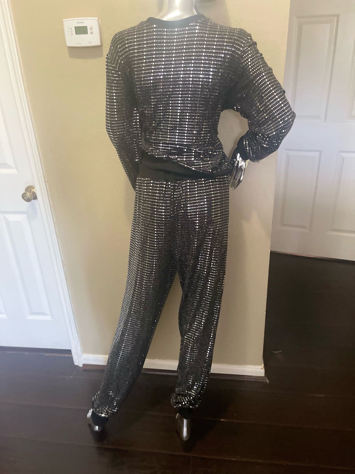 Size 14 Black Formal Jumpsuit on Queenly
