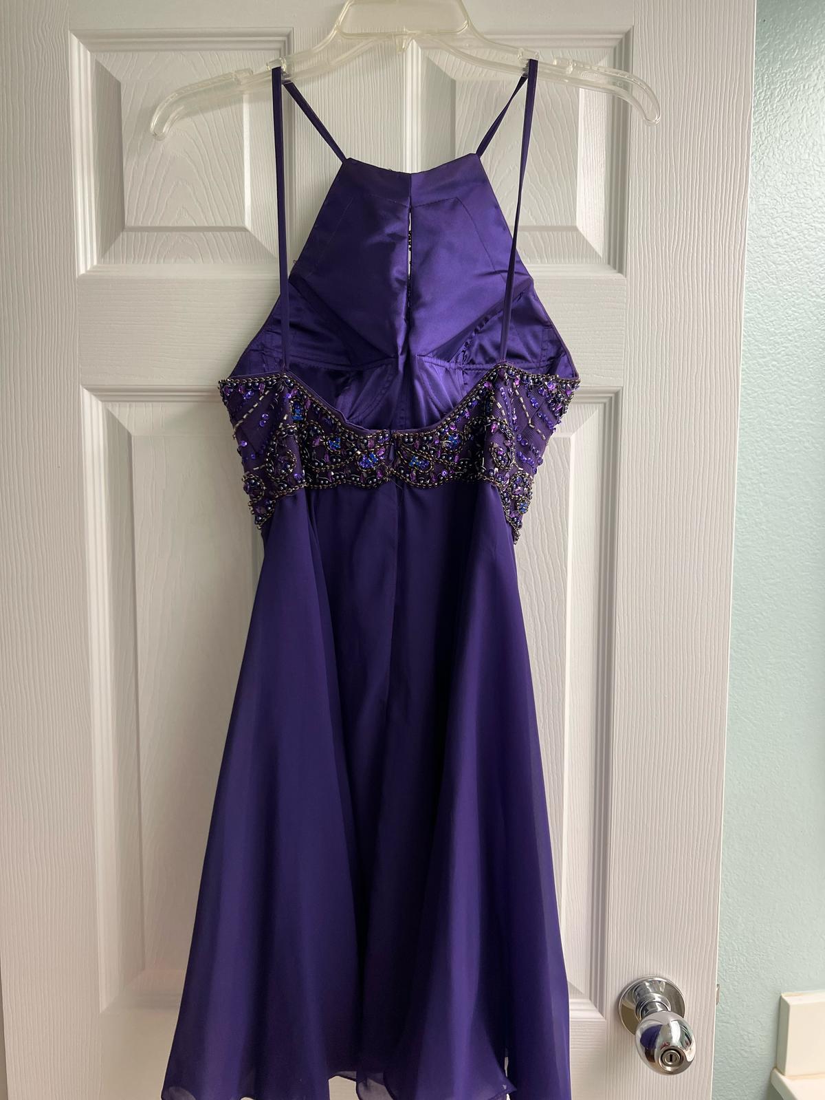 Size 2 Purple A-line Dress on Queenly