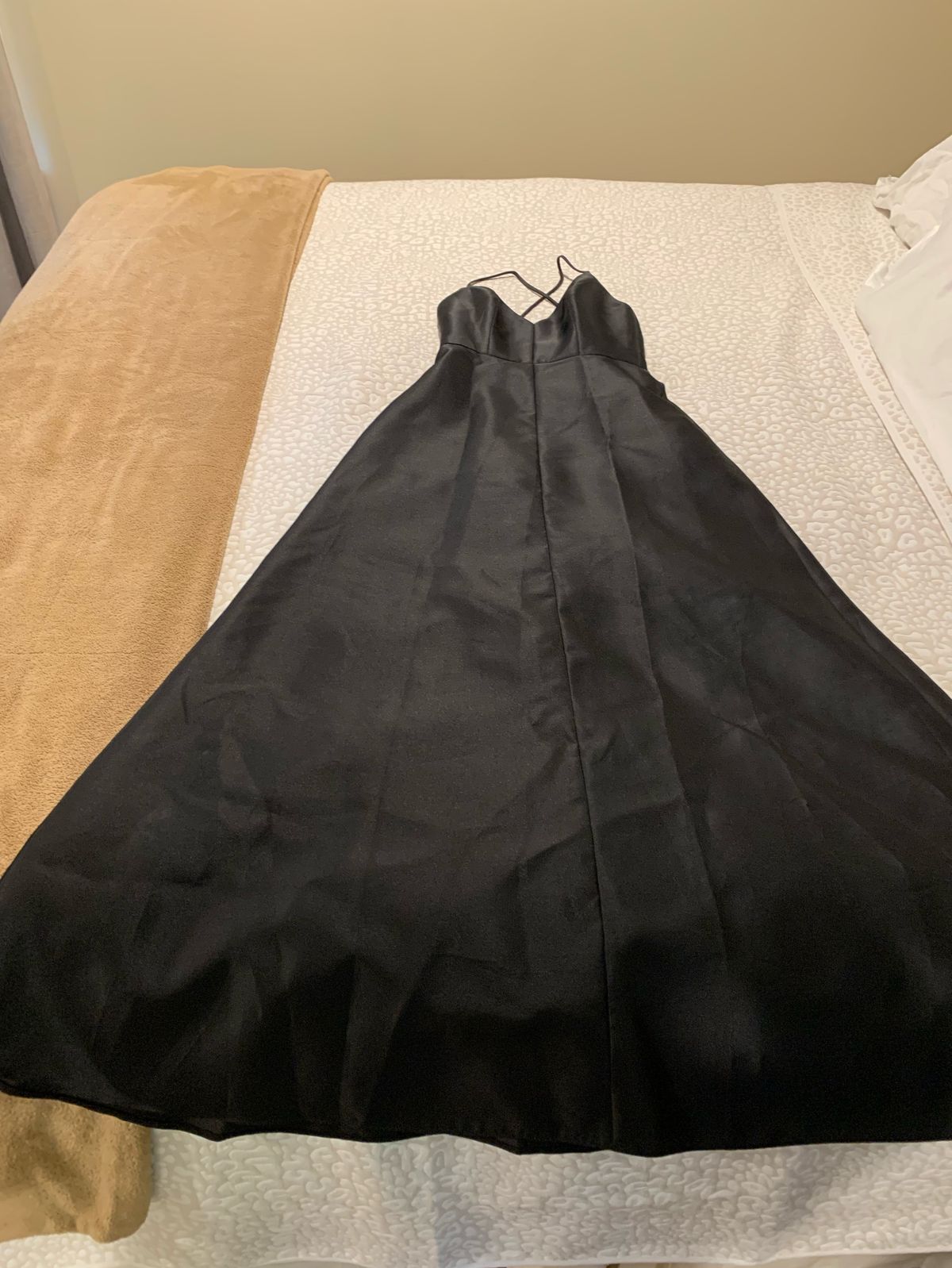 Alfred Sung Size 2 Prom Black Ball Gown on Queenly