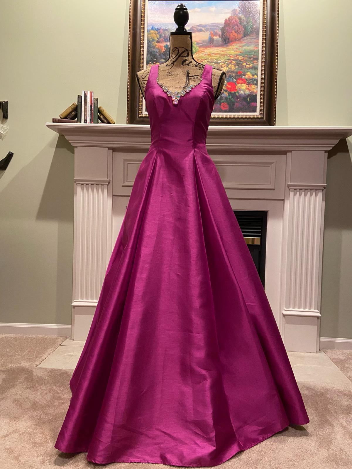 Size 2 Hot Pink Ball Gown on Queenly