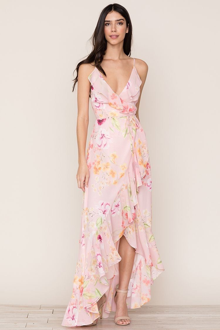 Yumi Kim Size 0 Prom Floral Light Pink Cocktail Dress on Queenly