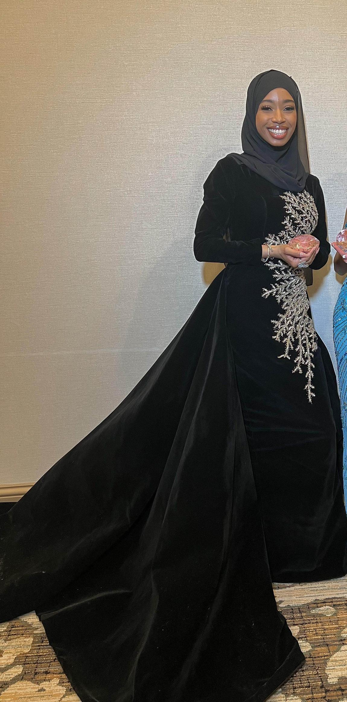 Size 2 Pageant Velvet Black Ball Gown on Queenly