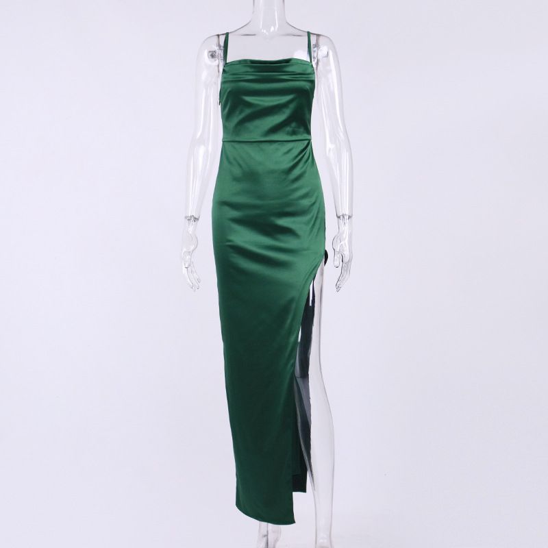 Size 4 Green Side Slit Dress on Queenly