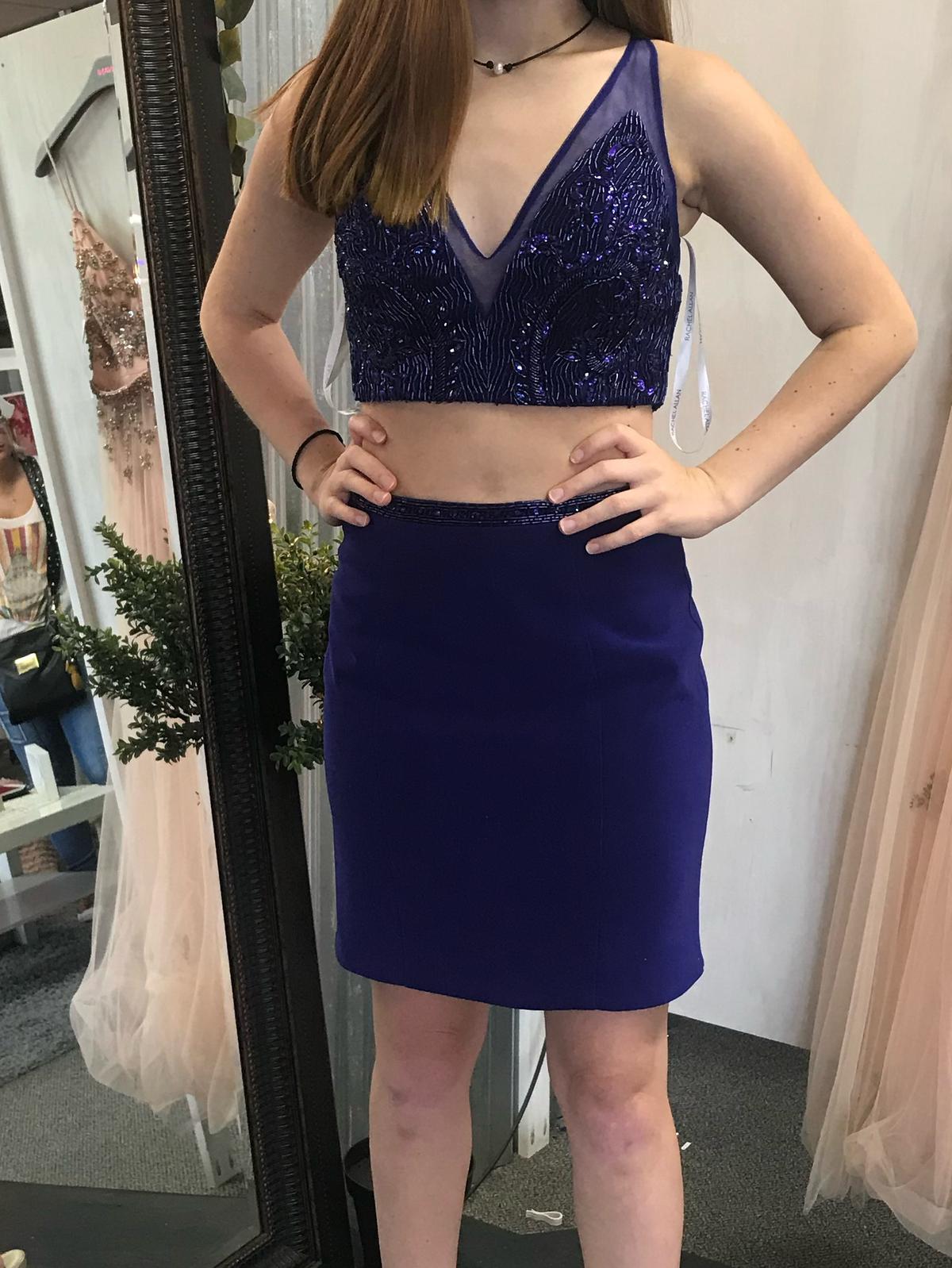 Rachel Allan Size 2 Homecoming Purple Cocktail Dress on Queenly