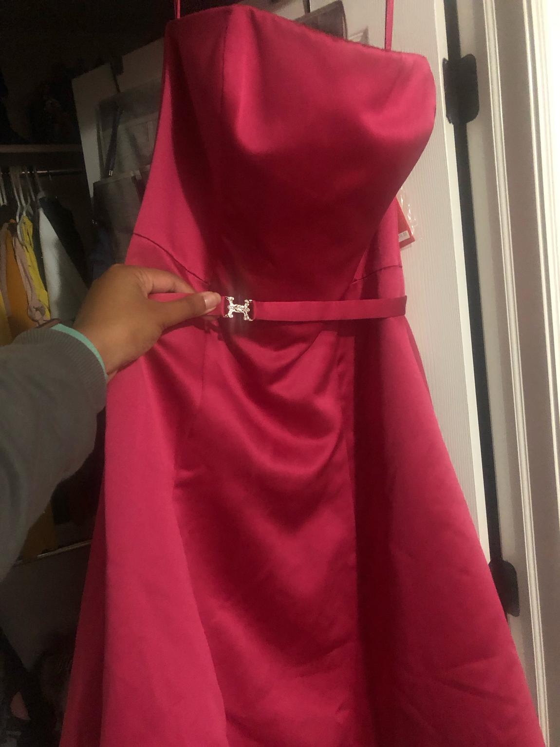 Size 6 Strapless Hot Pink Cocktail Dress on Queenly