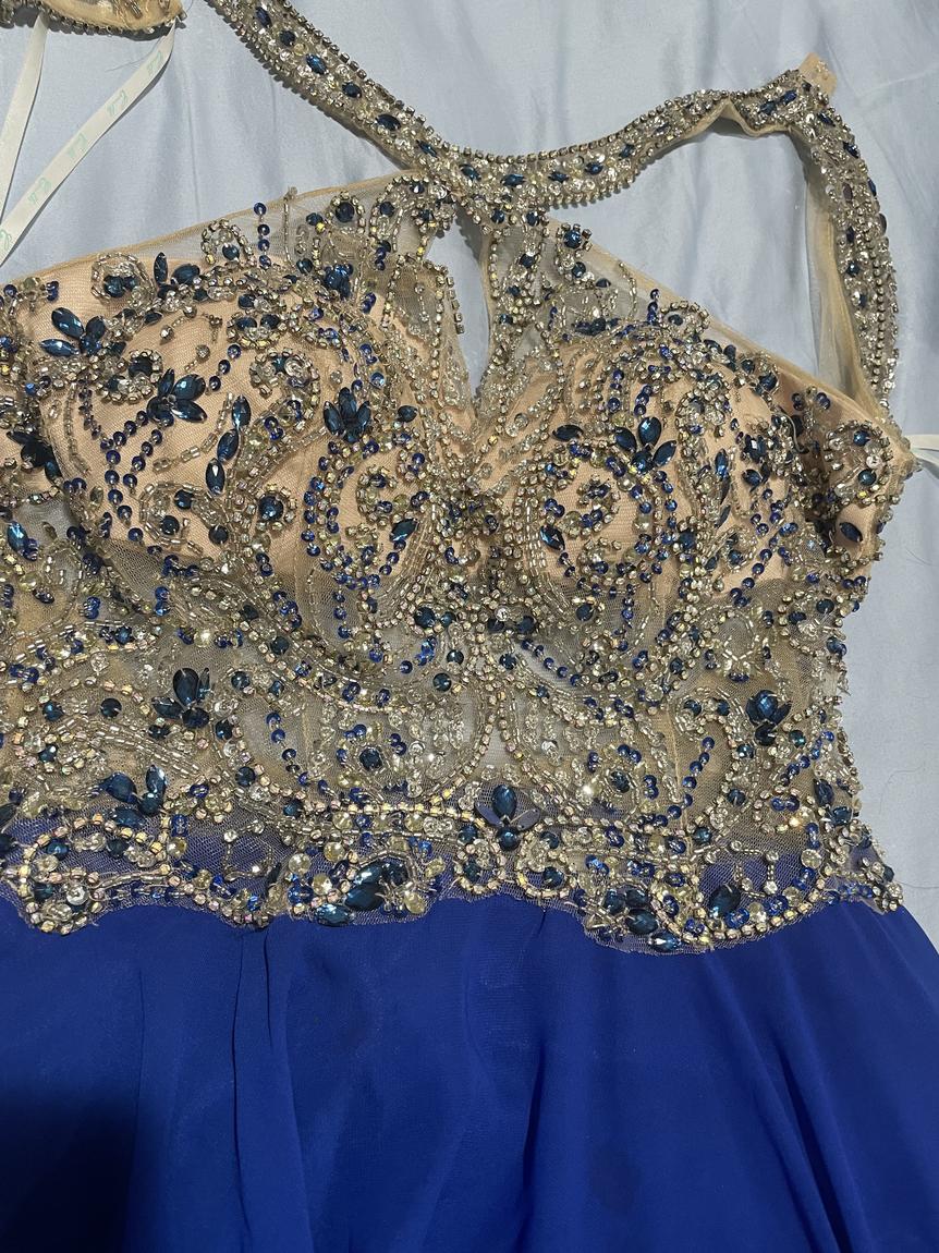 Camille La Vie Size 0 Royal Blue Ball Gown on Queenly