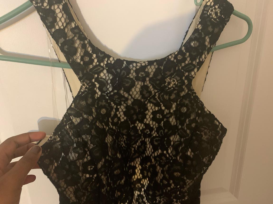 Speechless Size 8 Prom Black Cocktail Dress on Queenly