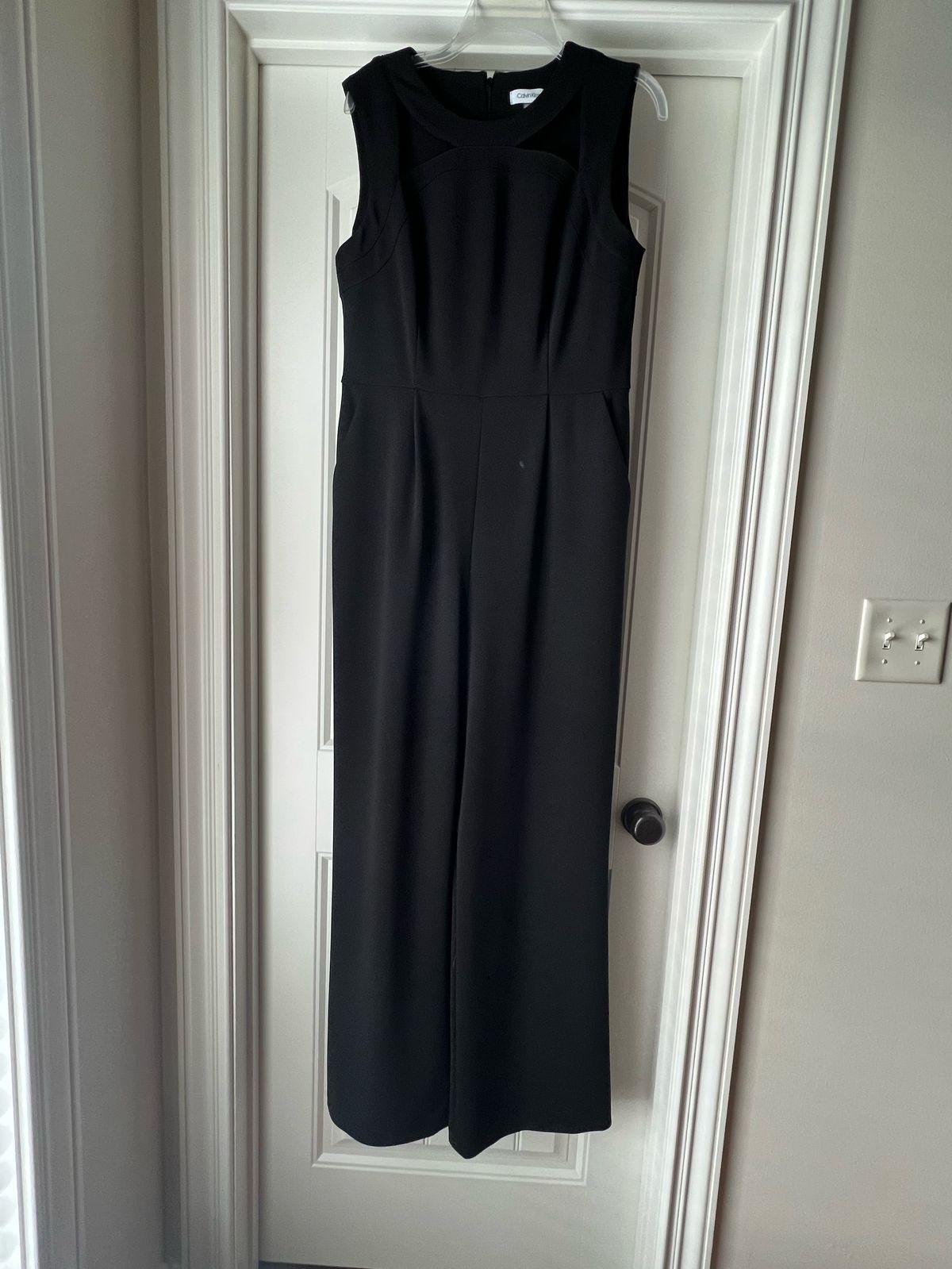 Size 12 Pageant Interview Black Formal Jumpsuit on Queenly