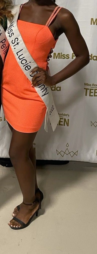 Size 0 Homecoming Orange Cocktail Dress on Queenly