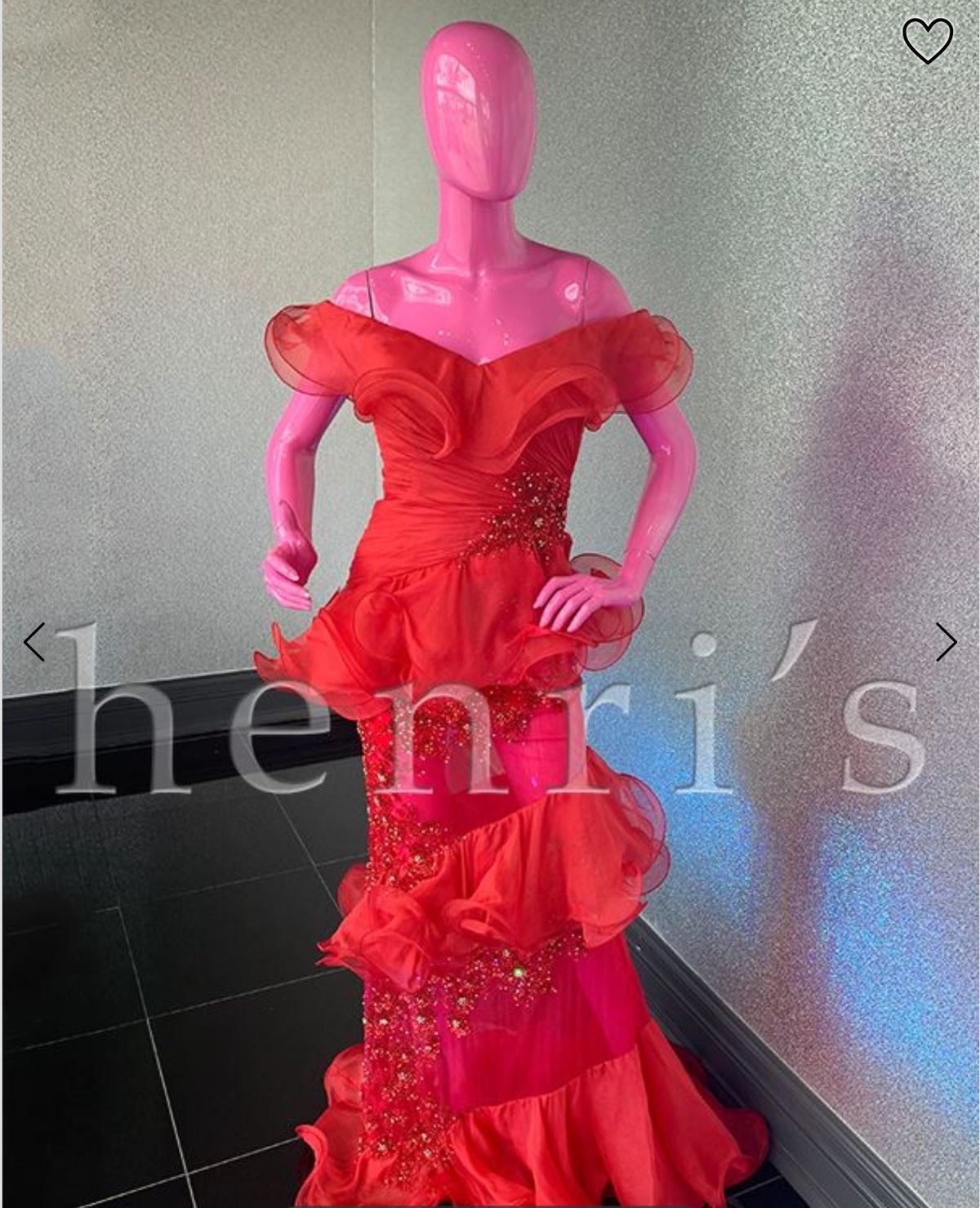 Jovani Size 4 Pageant Red Mermaid Dress on Queenly