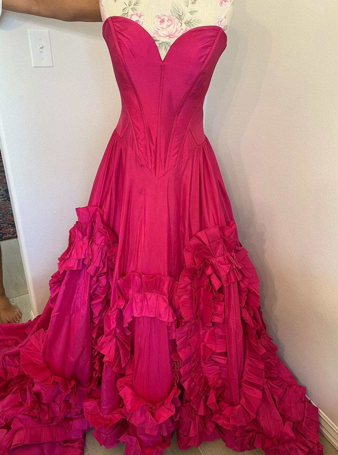 Sherri Hill Size 6 Pageant Pink Ball Gown on Queenly