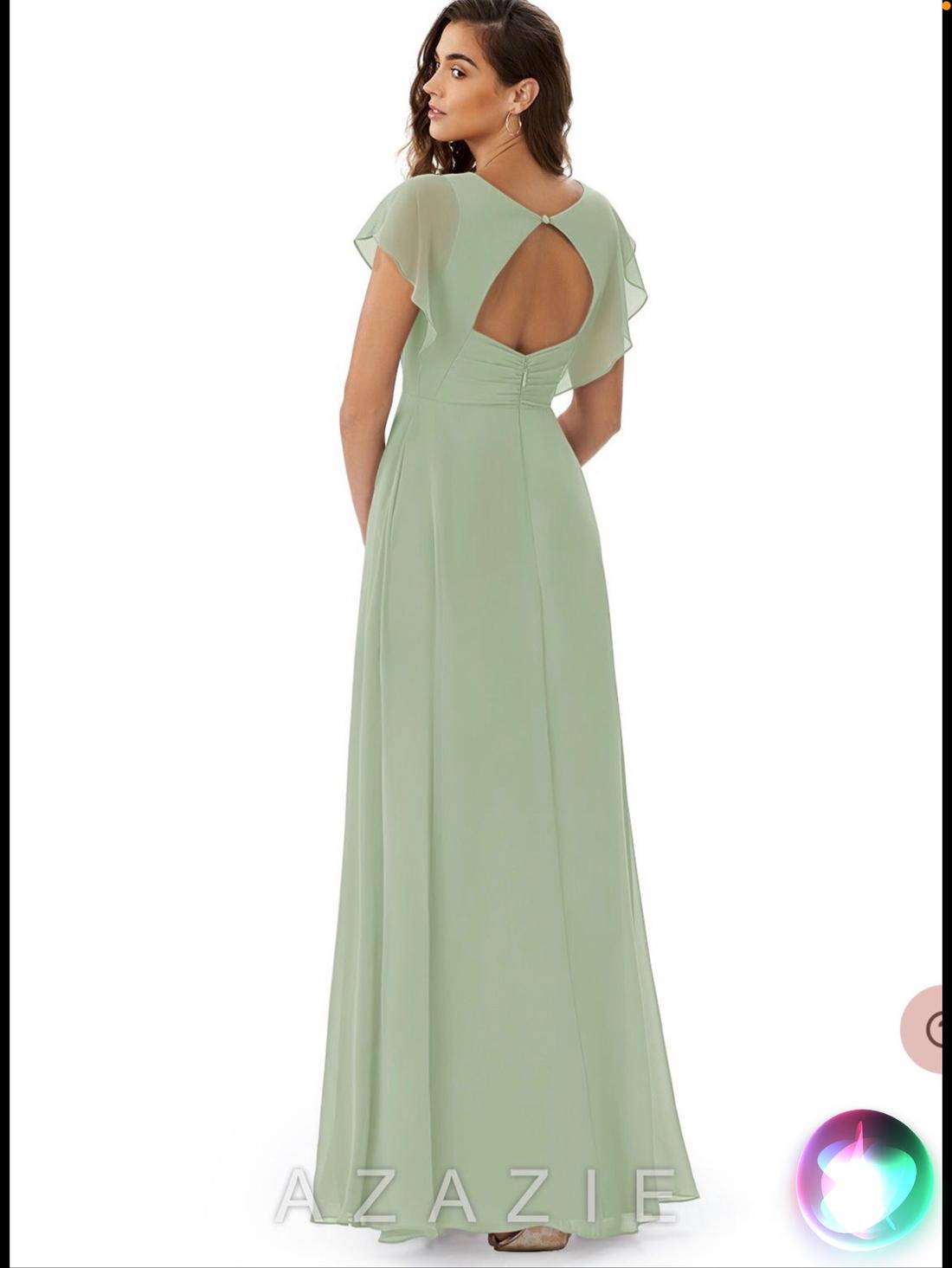 Plus Size 22 Bridesmaid Green A-line Dress on Queenly
