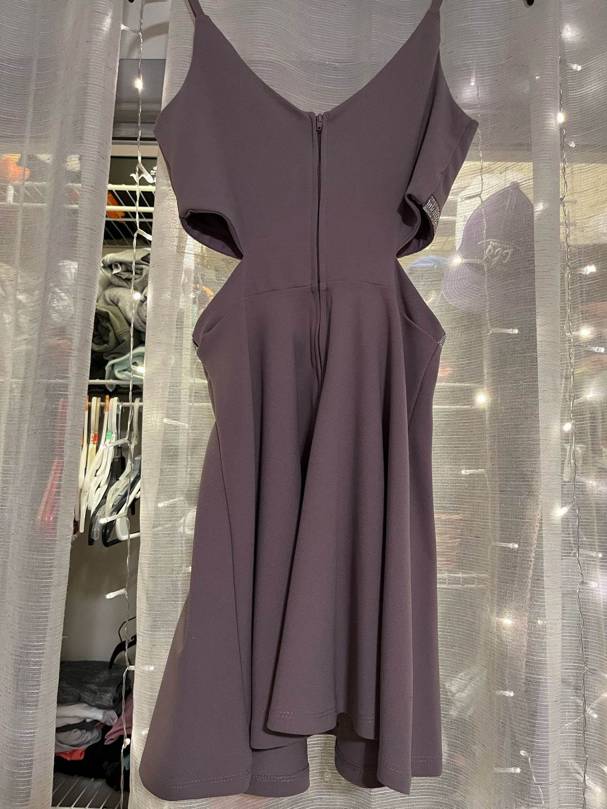 Size 2 Homecoming Purple A-line Dress on Queenly