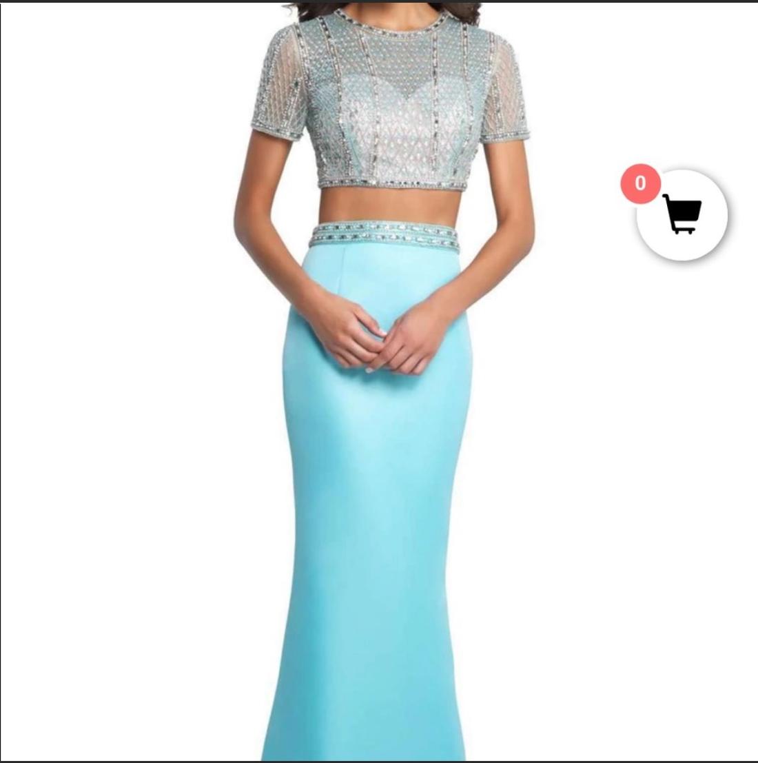 Blush Prom Size 2 Blue Mermaid Dress on Queenly