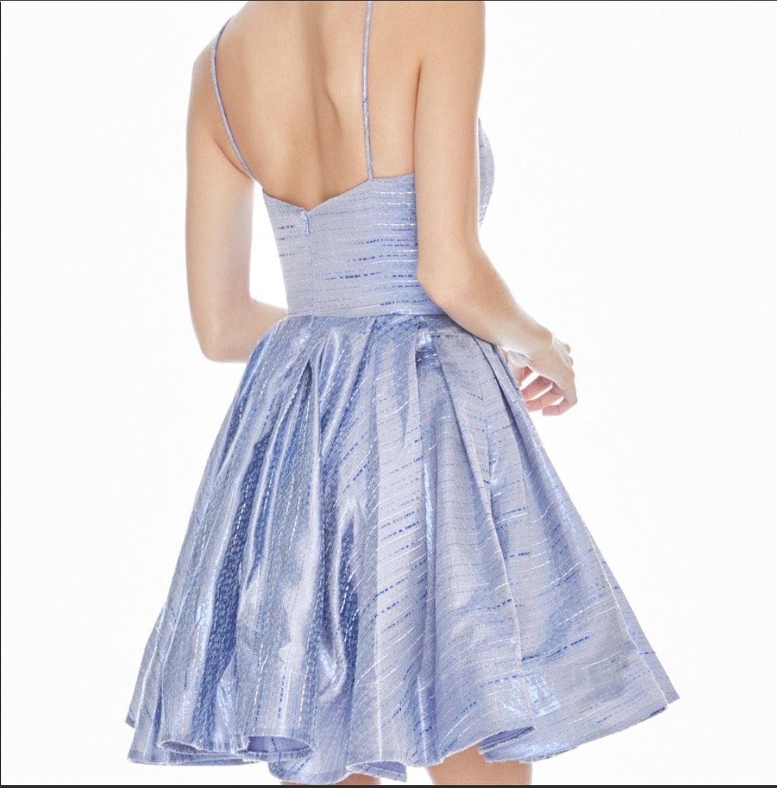 Ashley Lauren Size 2 Blue Cocktail Dress on Queenly