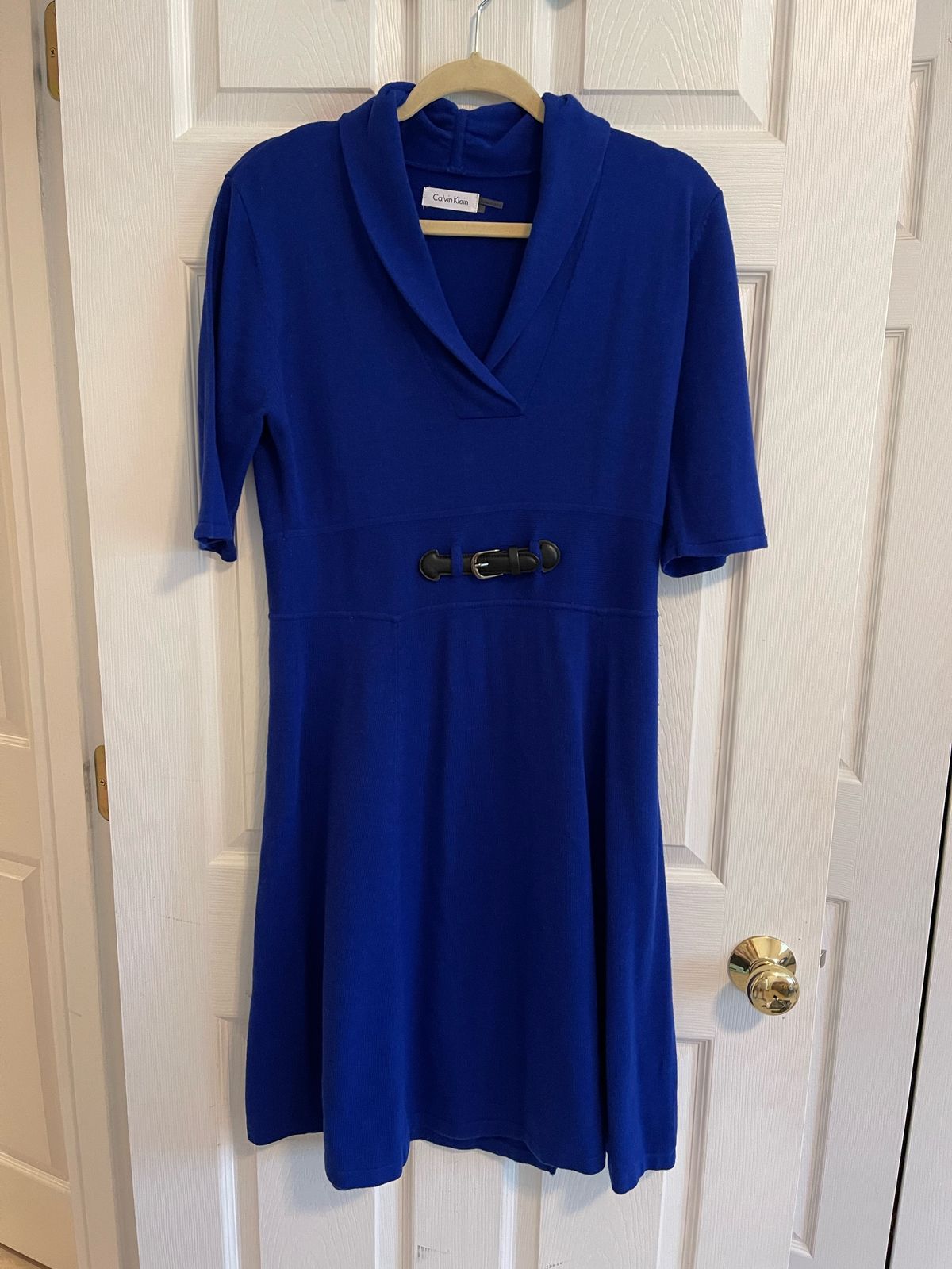 Calvin Klein Size 12 Pageant Royal Blue Cocktail Dress on Queenly