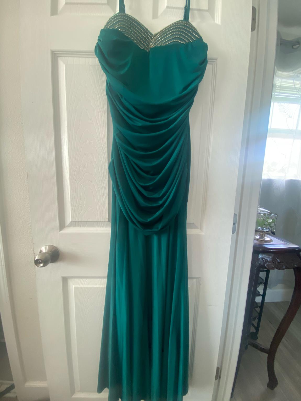 Plus Size 16 Blue Floor Length Maxi on Queenly