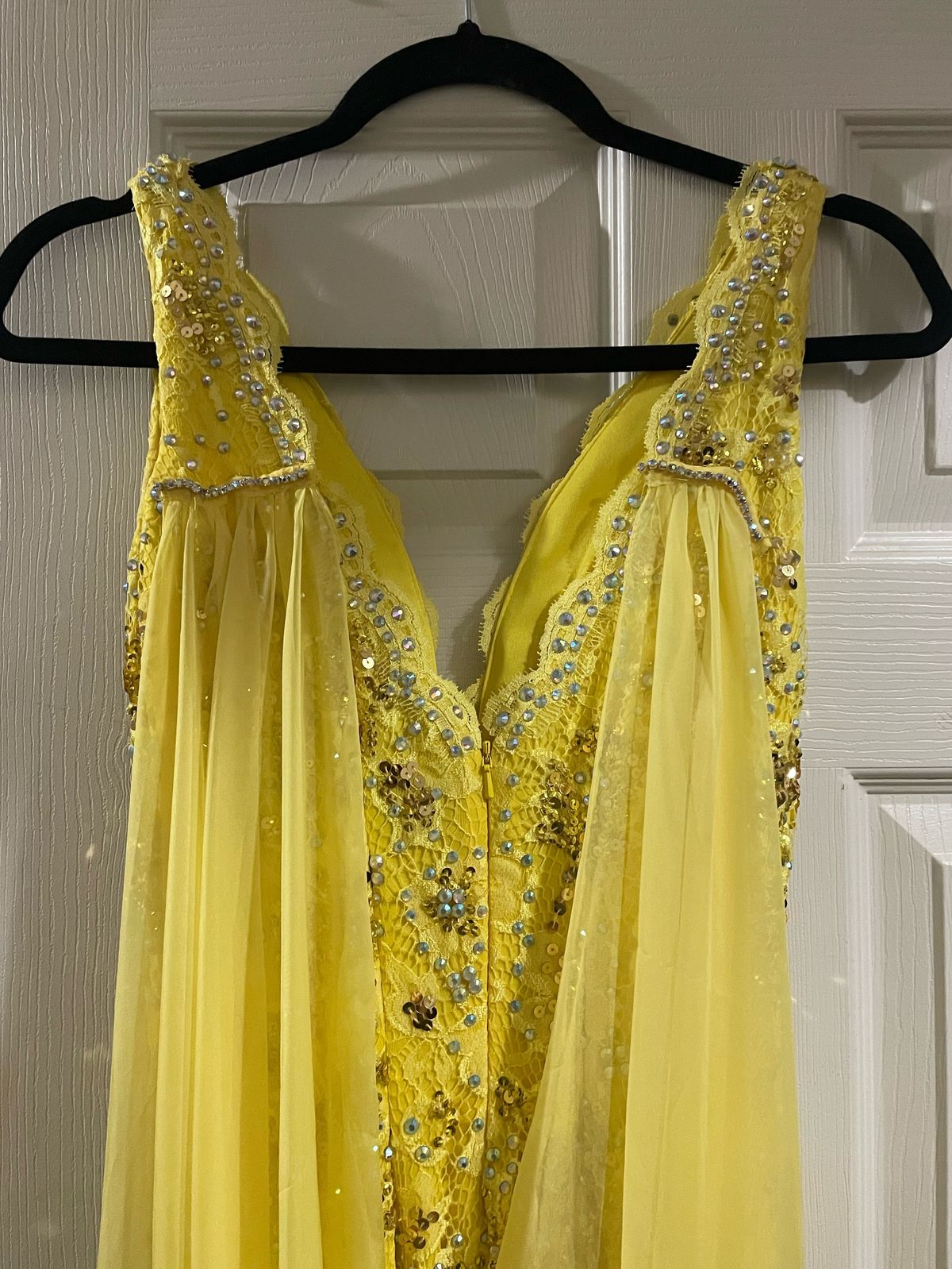 Johnathan Kayne Size 4 Yellow Floor Length Maxi on Queenly