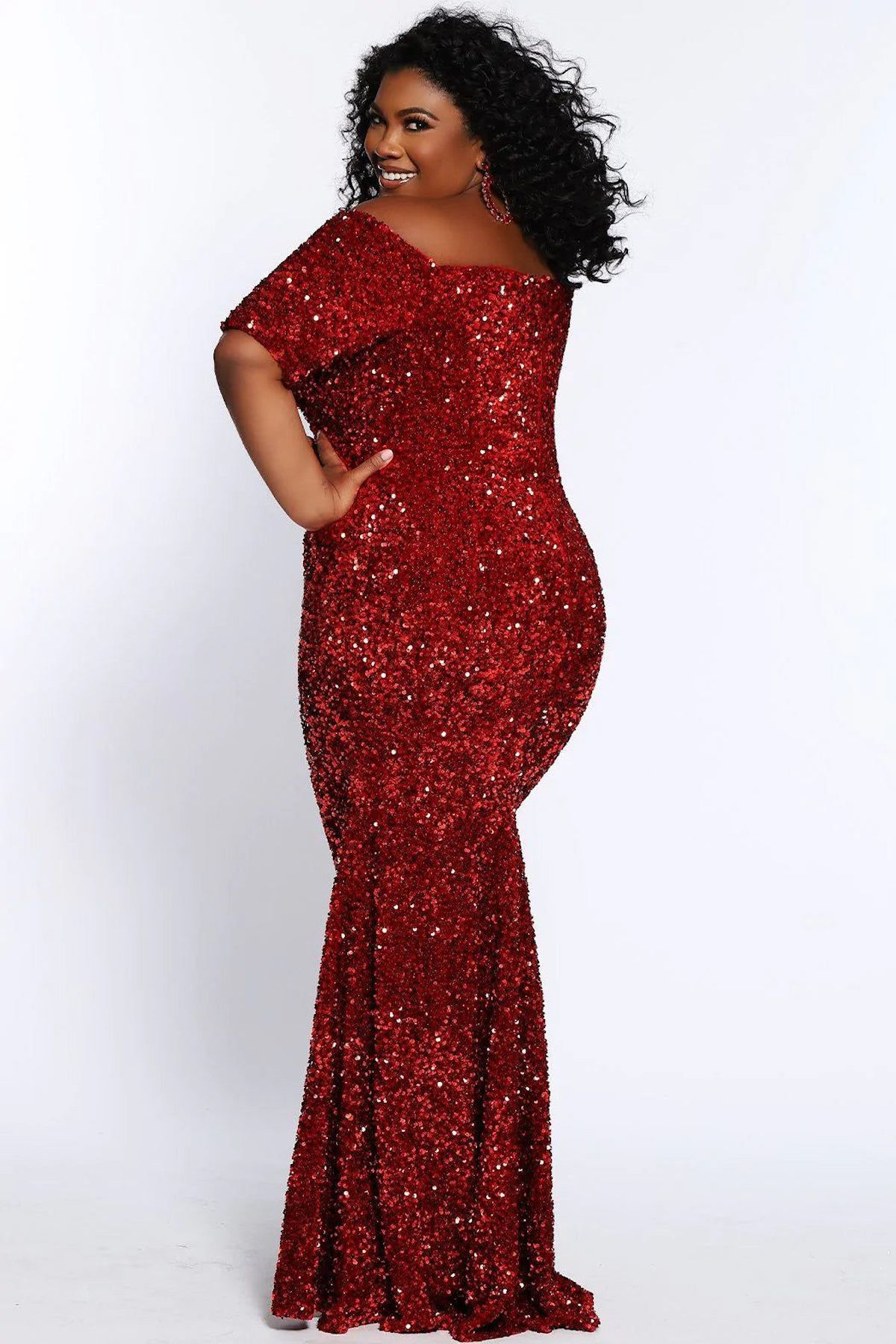Style Jude Sydneys Closet Plus Size 16 Prom Strapless Velvet Red Floor Length Maxi on Queenly