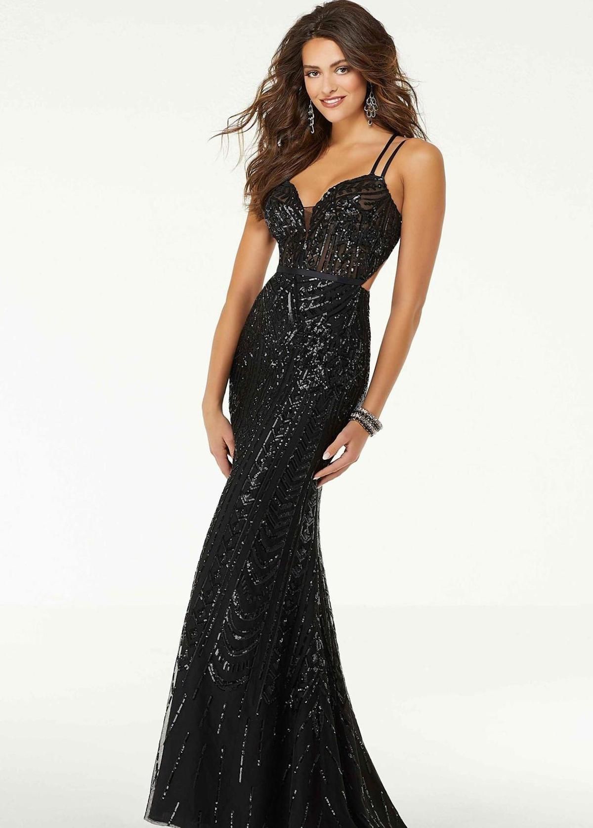 Style Selena MoriLee Size 12 Black Mermaid Dress on Queenly