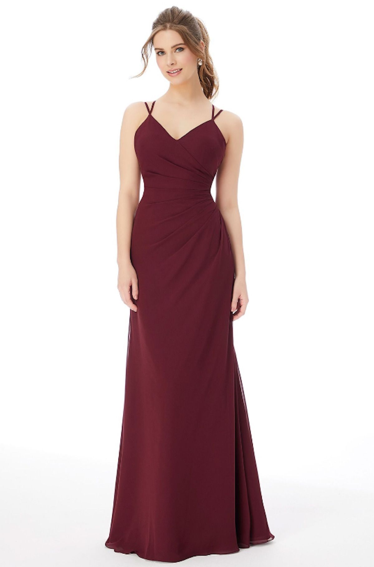 Style Rose MoriLee Size 14 Burgundy Red Floor Length Maxi on Queenly