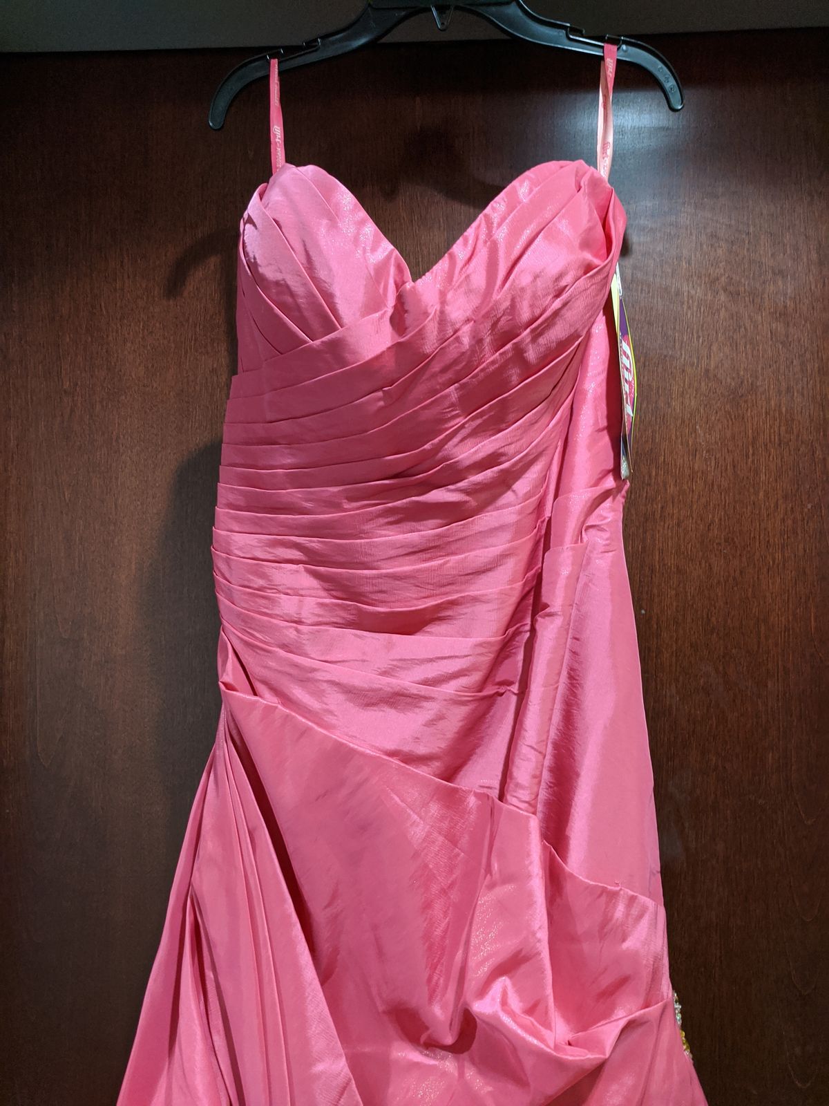 Style P1325A Flirt Prom Size 14 Prom Strapless Hot Pink Mermaid Dress on Queenly