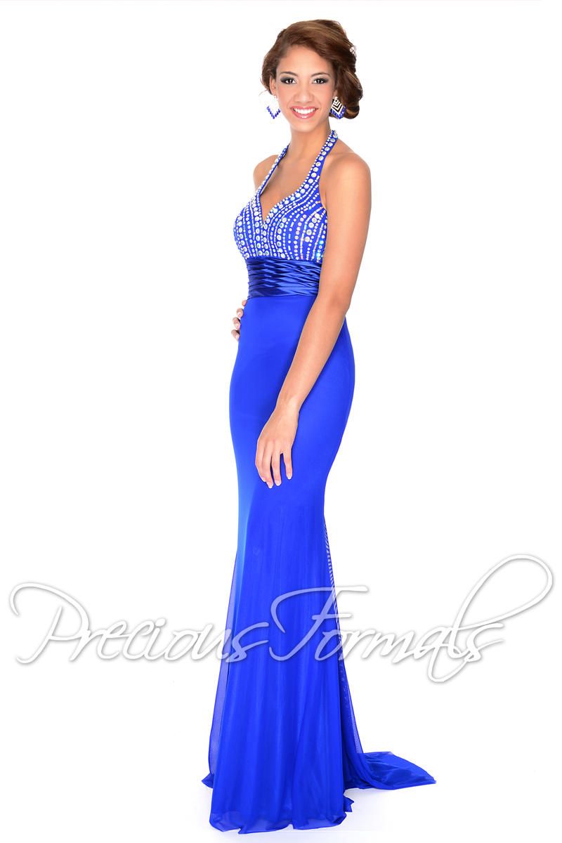 Style P46723 Precious Formals Size 4 Royal Blue Floor Length Maxi on Queenly