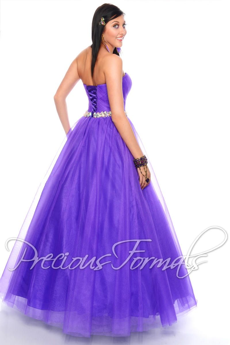 Style P21038 Precious Formals Size 14 Purple Ball Gown on Queenly