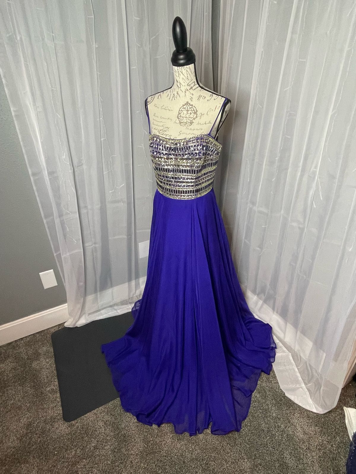 Sherri Hill Size 8 Pageant Blue Floor Length Maxi on Queenly