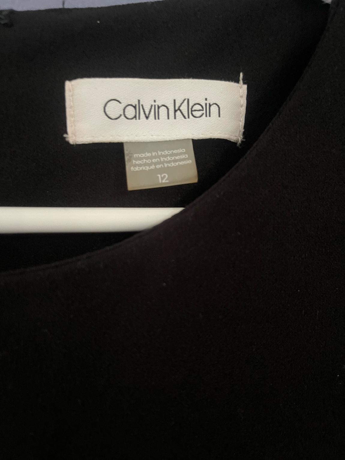 Calvin Klein Size 12 Halter Black Floor Length Maxi on Queenly