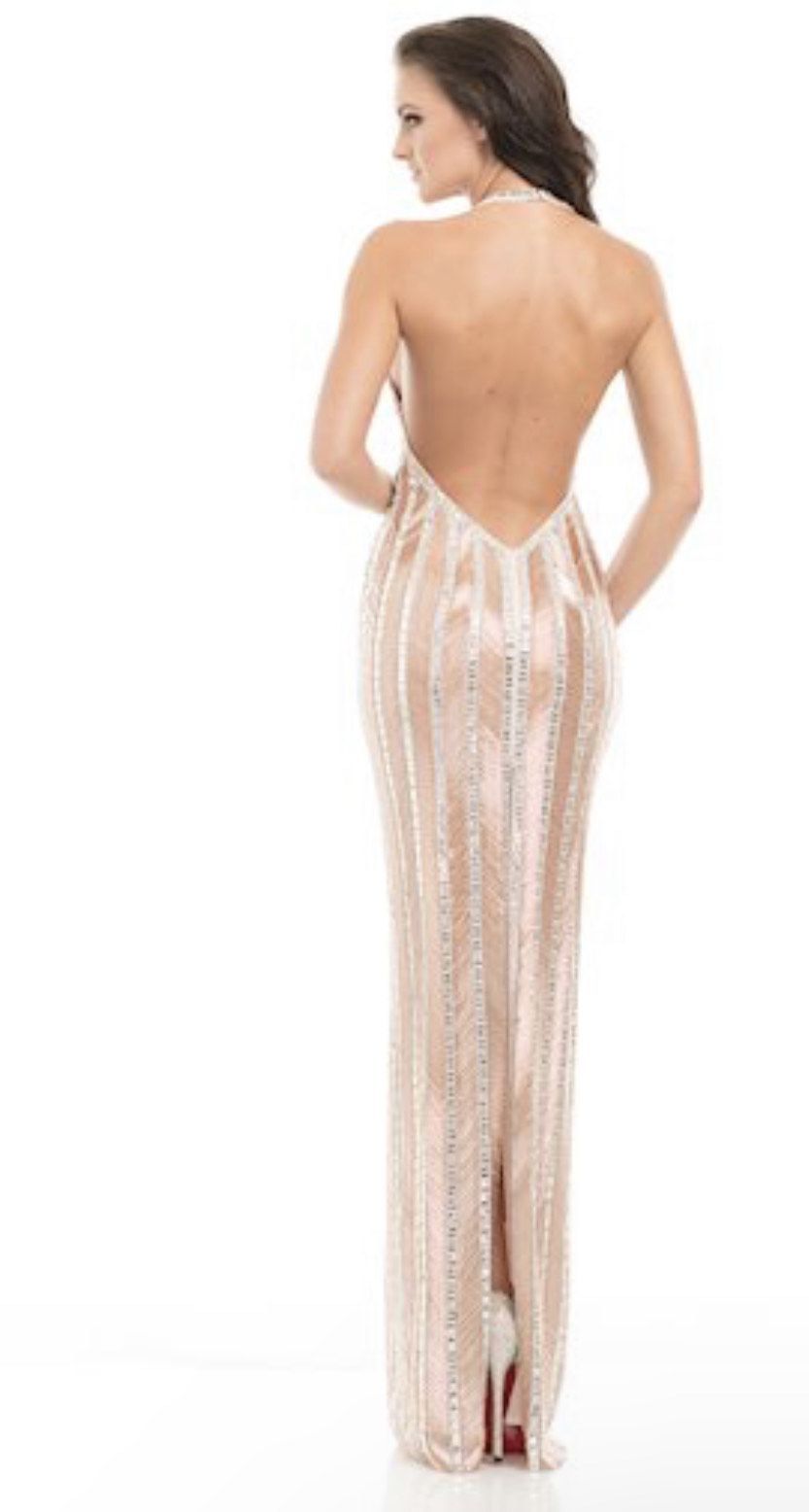 Johnathan Kayne Size 6 Pageant Rose Gold Floor Length Maxi on Queenly