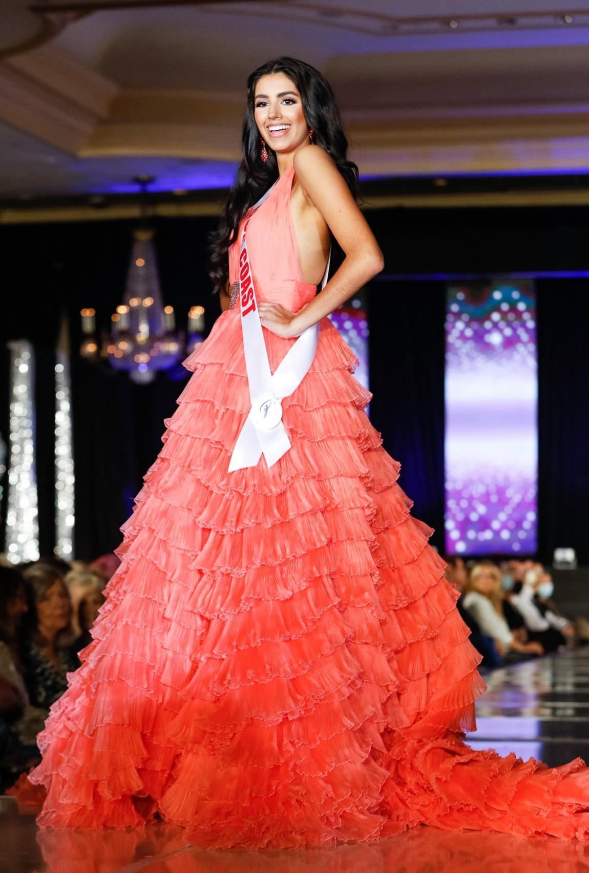 Sherri Hill Size 0 Pageant Plunge Orange Dress With Train on Queenly
