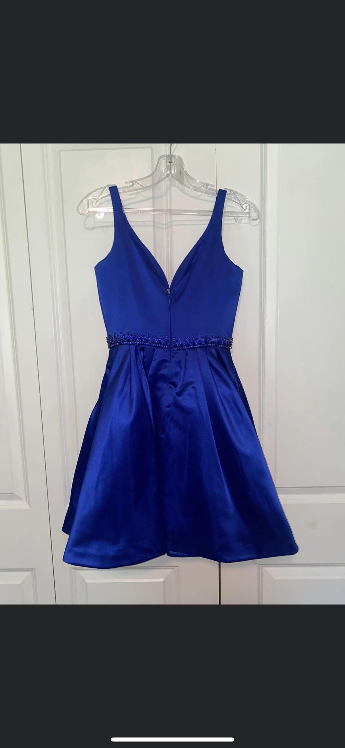 Sherri Hill Size 2 Royal Blue Cocktail Dress on Queenly