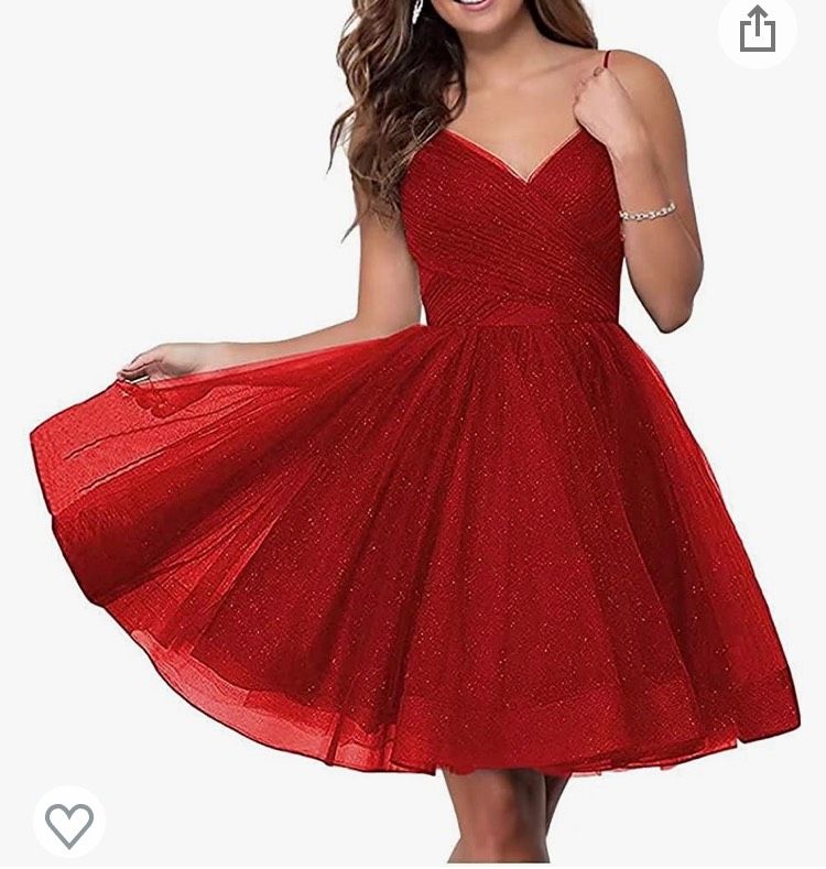Size 2 Red Cocktail Dress on Queenly